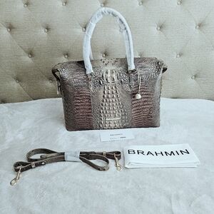 NWT Brahmin BRINDLE Duxbury Weekender